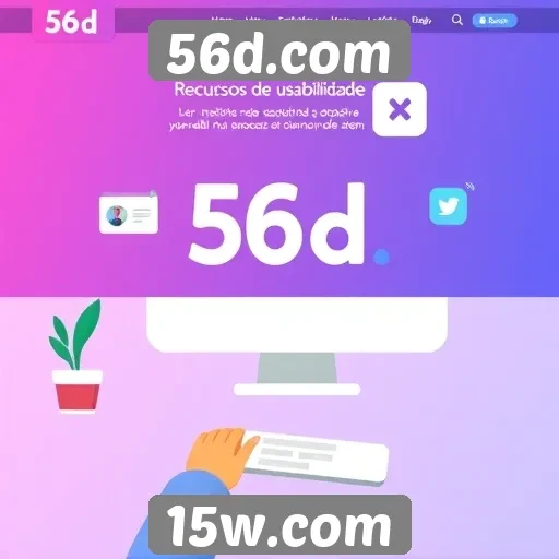 Avaliação de recursos de usabilidade em 56d.com
